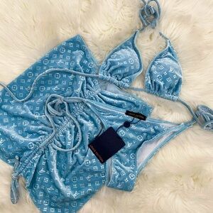 Blue Velvet Bikini SIZE L